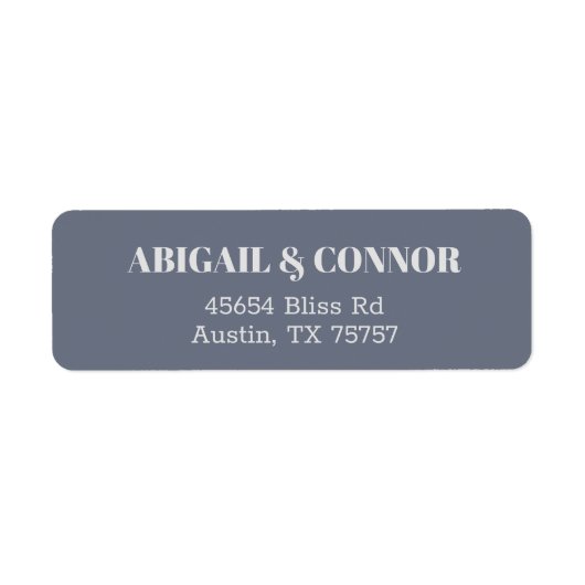 Minimal moderne Soft Gray Blue Lavender Typografie (Vorne)