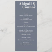 Minimal moderne Soft Gray Blue Lavender Typografie Programm (Vorderseite)