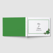 Minimal moderne tropische Vegetation Hochzeit Gästebuch (Voll)
