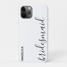 Minimal moderne Typografie Hochzeit Bridesmaid Ges Case-Mate iPhone Hülle