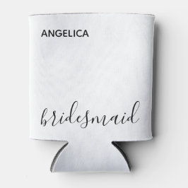 Minimal moderne Typografie Hochzeit Bridesmaid Ges Dosenkühler