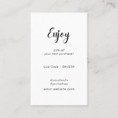 Minimal moderne Unternehmen Vielen Dank für die Be Visitenkarte (Rückseite)