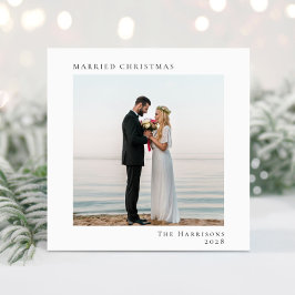 Minimal Moderne Verheiratete Weihnachten 2 Foto