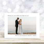 Minimal Moderne Verheiratete Weihnachten 2 Foto