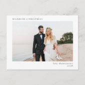 Minimal Moderne Verheiratete Weihnachten 2 Foto (Vorderseite)
