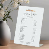 Minimal moderne Wasserfarbenkuchen Konditorei Prei Sockelschild