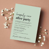 Minimal moderne, weiße Hochzeitsempfehlung Ankündigung