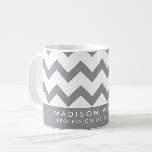 Minimal moderne Zigzag-Tasse Kaffeetasse (Vorderseite Links)