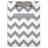Minimal moderne Zigzag-Zwischenablage Klemmbrett (Vorderseite)