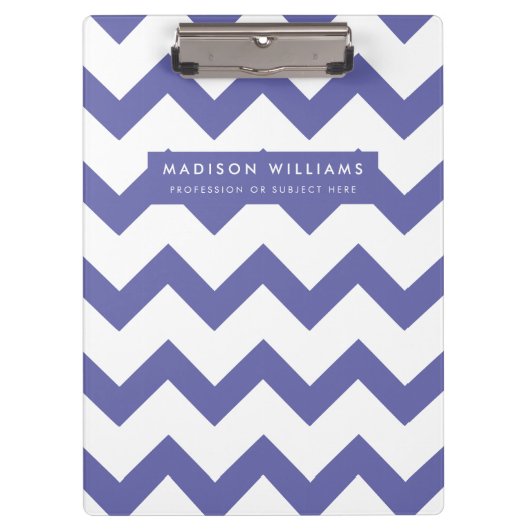 Minimal moderne Zigzag-Zwischenablage Klemmbrett (Vorderseite)
