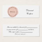 Minimal Moderner Blush Salon und Wellness-Center D (Vorne & Hinten)