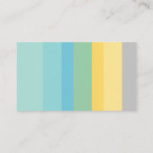 Minimal moderner Farbblock-Brauch Visitenkarte (Rückseite)