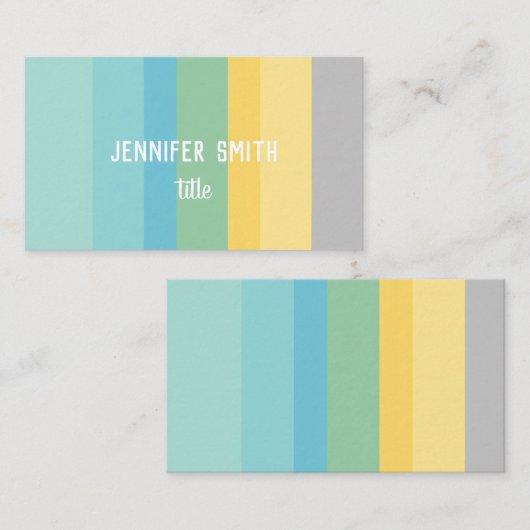 Minimal moderner Farbblock-Brauch Visitenkarte (Vorne/Hinten)