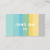 Minimal moderner Farbblock-Brauch Visitenkarte (Vorderseite)