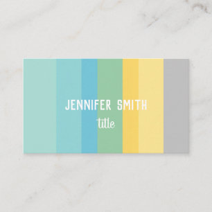 Minimal moderner Farbblock-Brauch Visitenkarte