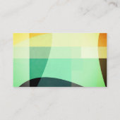 Minimal moderner Farbblock-Brauch Visitenkarte (Rückseite)