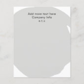 Minimal Moderner Grausalon und Wellness-Center Bus Flyer (Hinten)