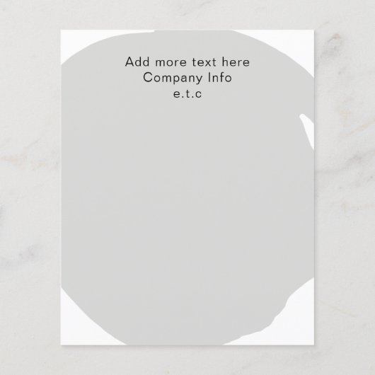 Minimal Moderner Grausalon und Wellness-Center Bus Flyer (Hinten)