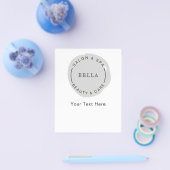 Minimal Moderner Grausalon Wellness-Center Coupons Flyer (Einzeln)