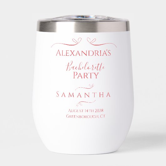 Minimal Moderner Junggeselinnen-Abschied Gefallen (Vorderseite)