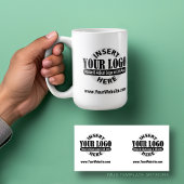 Minimal moderner Logo-Text für Unternehmen Kaffeetasse