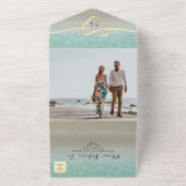 Minimal moderner Strand versammelt sich in einer E All In One Einladung (Außenbereich)