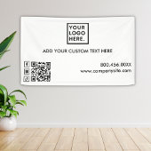 Minimal Modernes Add-Logo Social Media Event Vinyl Banner
