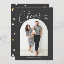 Minimal Modernes Arch Foto jubelt Neujahr