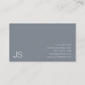 Minimal Modernes Berufliches Design Elegant Visitenkarte (Rückseite)