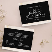 Minimal modernes Black Soap Bly Band Wrap Label