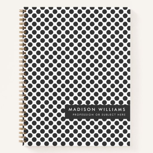Minimal modernes Dot-Notebook Notizblock (Vorderseite)