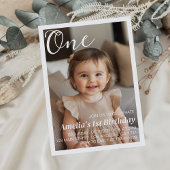 Minimal Modernes Foto Einladung