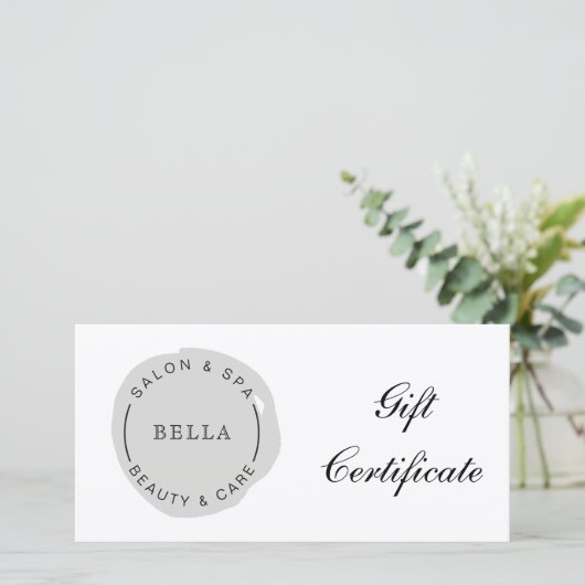 Minimal Modernes Gray Salon Wellness-Center Gesche (Stehend Vorderseite)