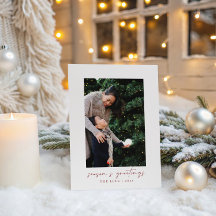 Minimal Modernes handgeschriebenes Script Foto Wei