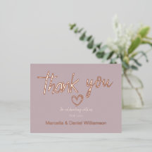 Minimal Modernes Herz und Skript Vielen Dank für I