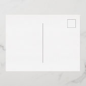 Minimal Modernes Herz und Skript Vielen Dank für I Folie Einladungspostkarte (Rückseite)