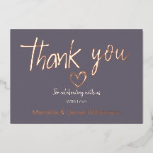 Minimal Modernes Herz und Skript Vielen Dank für I