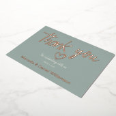 Minimal Modernes Herz und Skript Vielen Dank für I Folieneinladung (Gedreht)