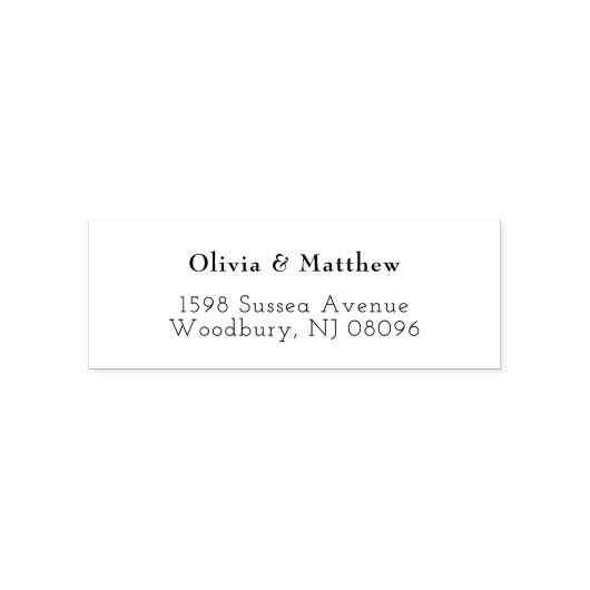 Minimal modernes Hochzeitstipendium Permastempel (Design)