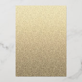 Minimal Modernes Navy & Gold Brautparty Golden Folieneinladung (Rückseite)
