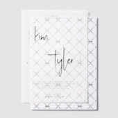 Minimal modernes Skriptüberlagern Pergament Einladungen (Versetzt (Einladung))