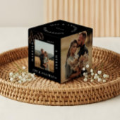 Minimal Modernes Verheiratet- & Merry-Gold-Script Würfel