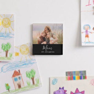 Minimal Mom Established Muttertagsgeschenk Magnet