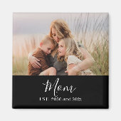 Minimal Mom Established Muttertagsgeschenk Magnet (Vorne)