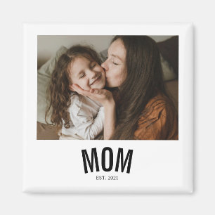 Minimal Mom Etabliert Foto Magnet