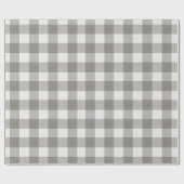 Minimal Monochrome Plaid Holiday Geschenkpapier (Flach)