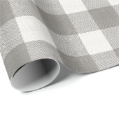 Minimal Monochrome Plaid Holiday Geschenkpapier (Rolleneckpunkt)
