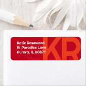 Minimal Monogram Bold Simple Retro Candy Red (Insitu)