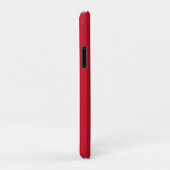 Minimal Monogram Bold Simple Retro Candy Red Case-Mate iPhone Hülle (Hinten/Rechts)