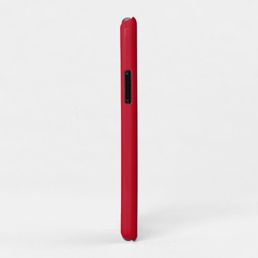 Minimal Monogram Bold Simple Retro Candy Red Case-Mate iPhone Hülle (Hinten/Rechts)